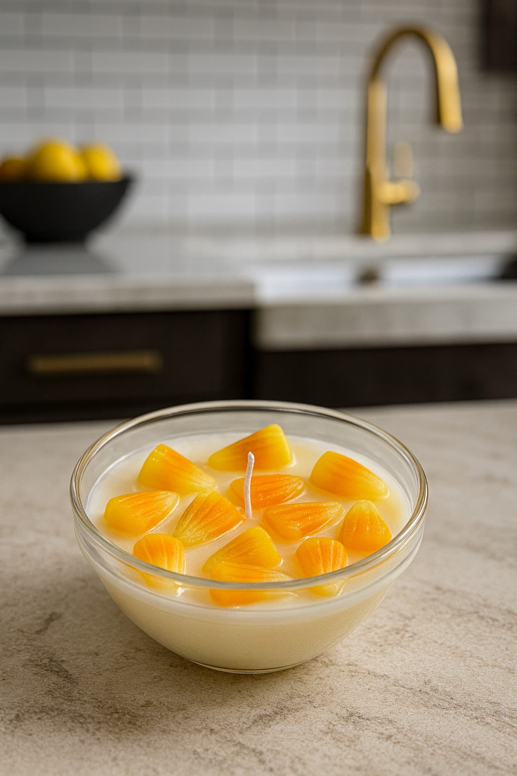 CANDY CORN MINI CANDLE